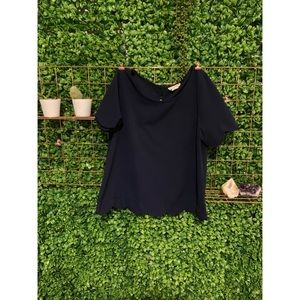 Navy Blue Blouse